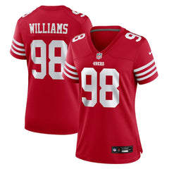 Mykel Williams San Francisco 49ers Women's Team Game Jersey - Scarlet - Nike
