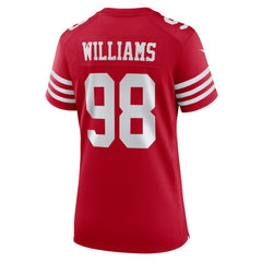 Mykel Williams San Francisco 49ers Women's Team Game Jersey - Scarlet - Nike