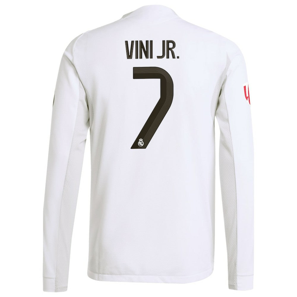Adidas - Vini Jr. Real Madrid 2025/26 Home Long Sleeve Jersey - White