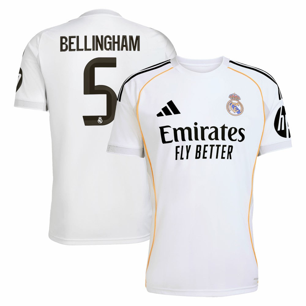 Adidas - Jude Bellingham Real Madrid 2025/26 Home Replica Jersey - White
