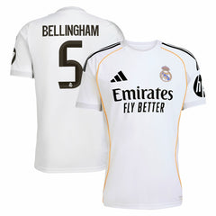Adidas - Jude Bellingham Real Madrid 2025/26 Home Replica Jersey - White