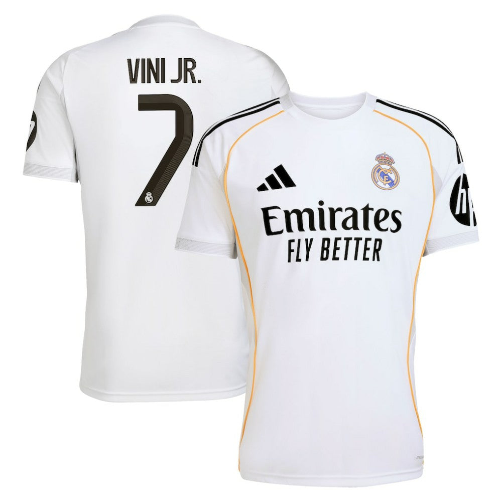 Adidas - Vini Jr. Real Madrid 2025/26 Home Replica Jersey - White