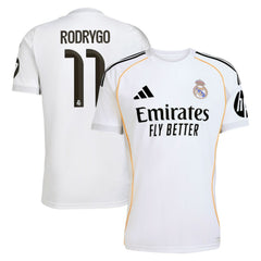 Adidas - Rodrygo Real Madrid 2025/26 Home Replica Jersey - White