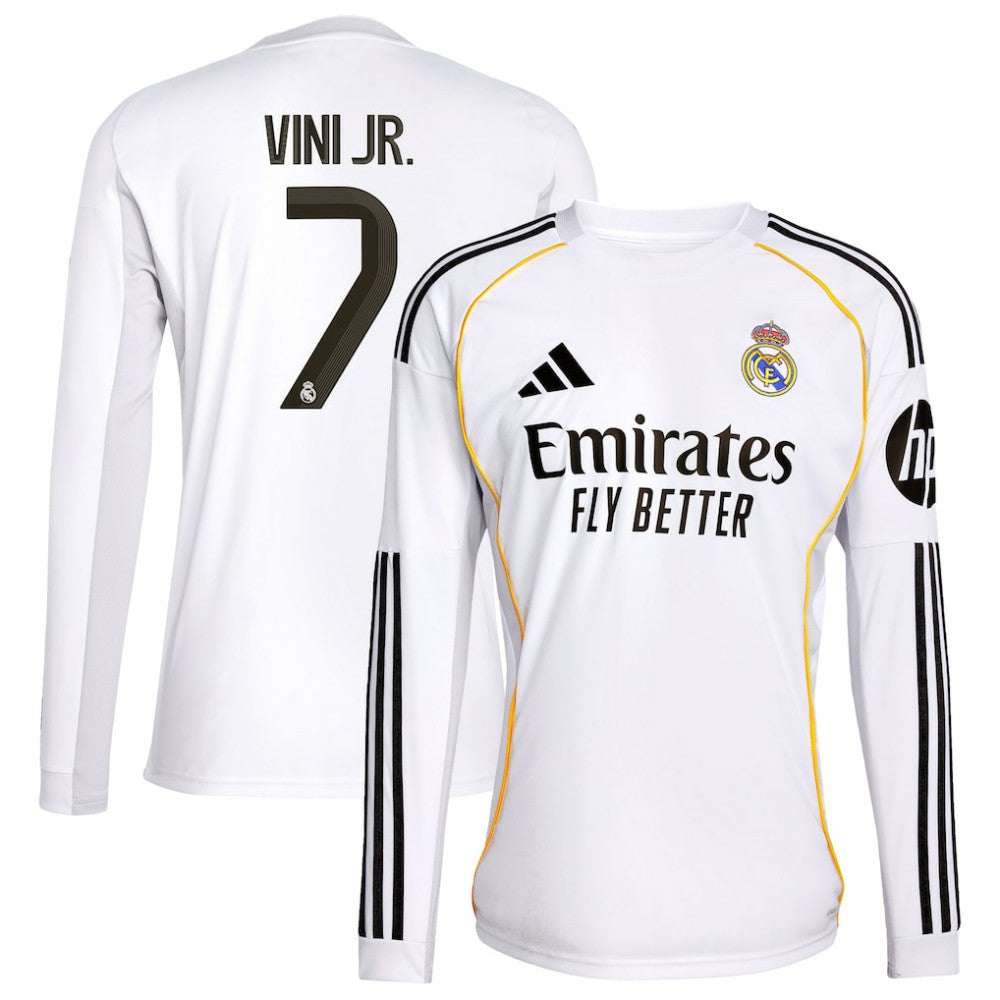 Adidas - Vini Jr. Real Madrid 2025/26 Home Replica Jersey - White