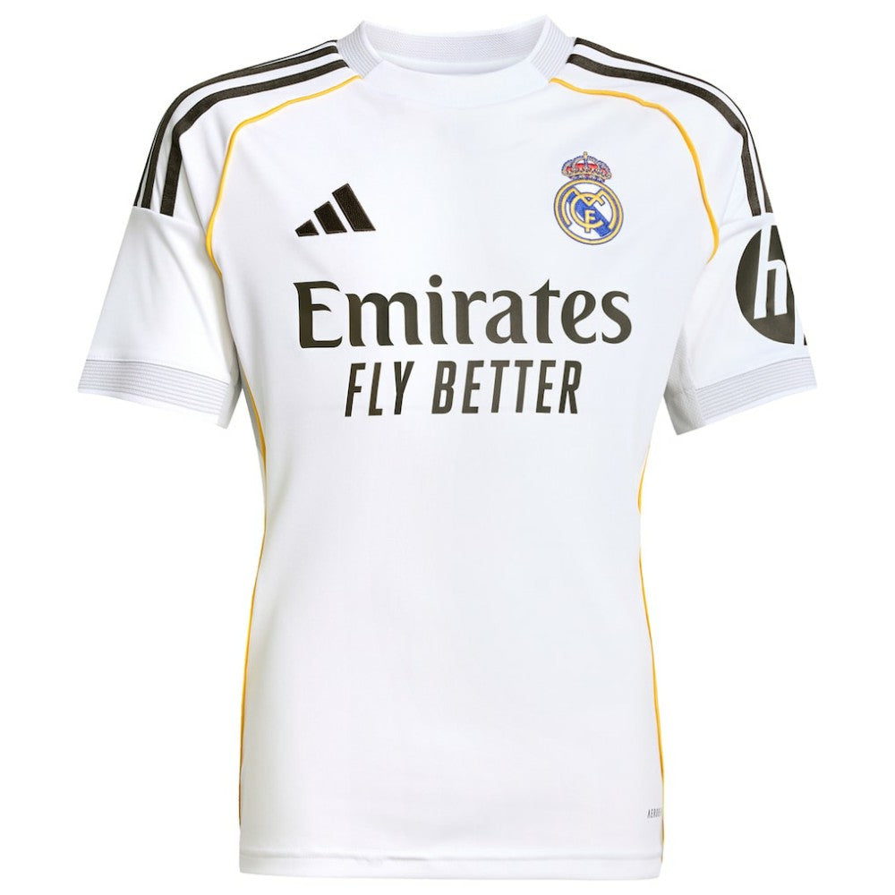 Adidas - Jude Bellingham Real Madrid Youth 2025/26 Home Replica Jersey - White