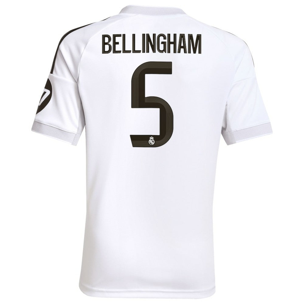 Adidas - Jude Bellingham Real Madrid Youth 2025/26 Home Replica Jersey - White