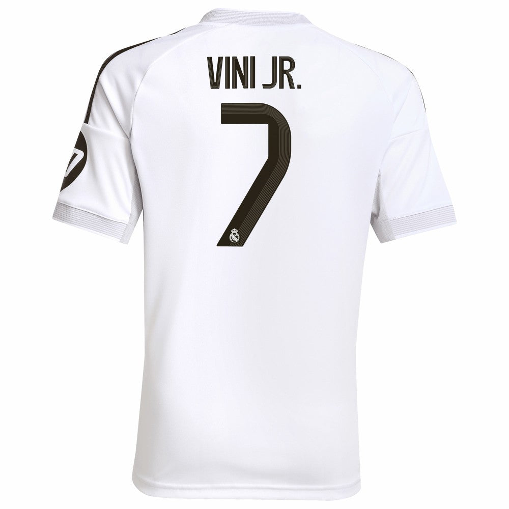 Adidas - Vini Jr. Real Madrid Youth 2025/26 Home Replica Jersey - White