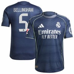 Adidas - Jude Bellingham Real Madrid 2025/26 Away Player Jersey - Blue