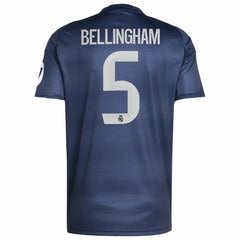 Adidas - Jude Bellingham Real Madrid 2025/26 Away Replica Player Jersey - Blue