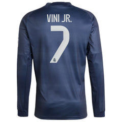 Adidas - Vini Jr. Real Madrid 2025/26 Home Long Sleeve Replica Player Jersey - Blue