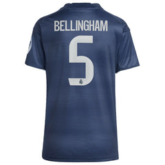 Adidas - Jude Bellingham Real Madrid Women's 2025/26 Away Replica Player Jersey - Blue