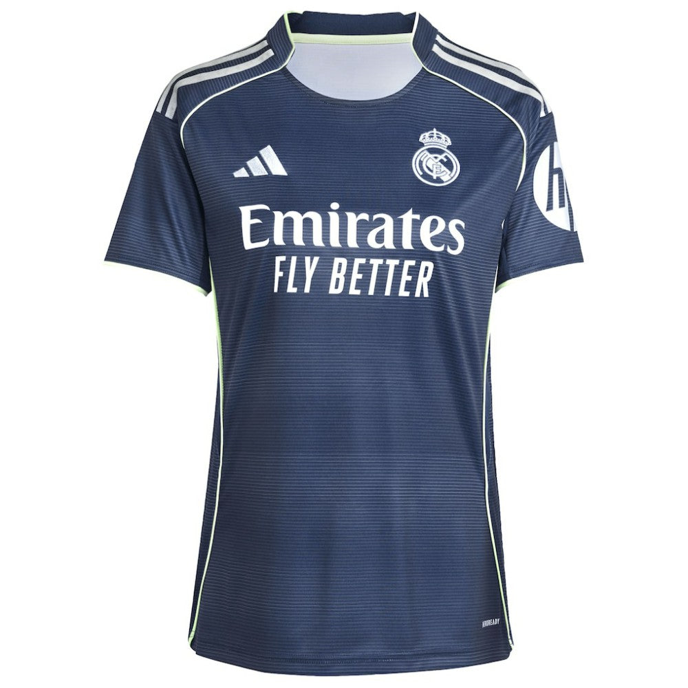 Adidas - Vini Jr. Real Madrid Women's 2025/26 Away Replica Player Jersey - Blue