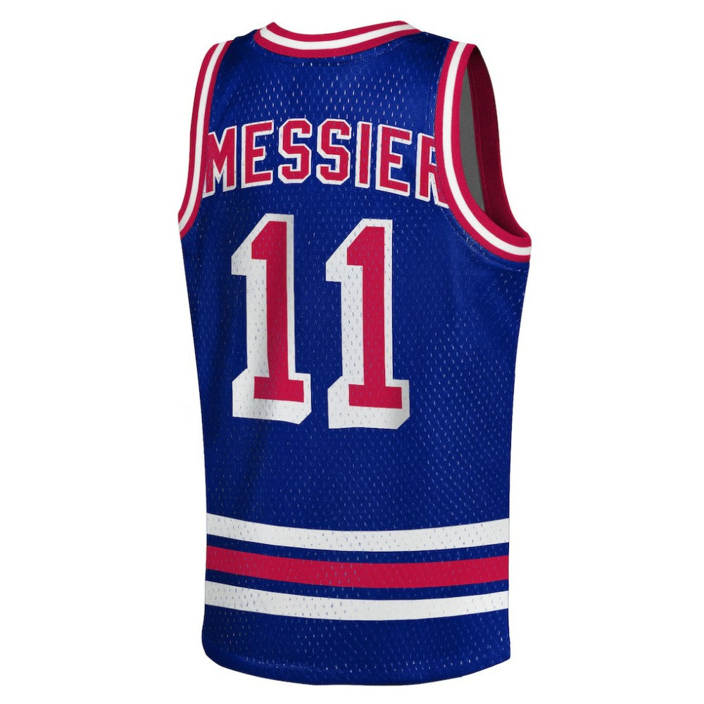 Mark Messier New York Rangers Mitchell & Ness Youth Maxxed Out Fashion Basketball Jersey - Blue | NHL discount