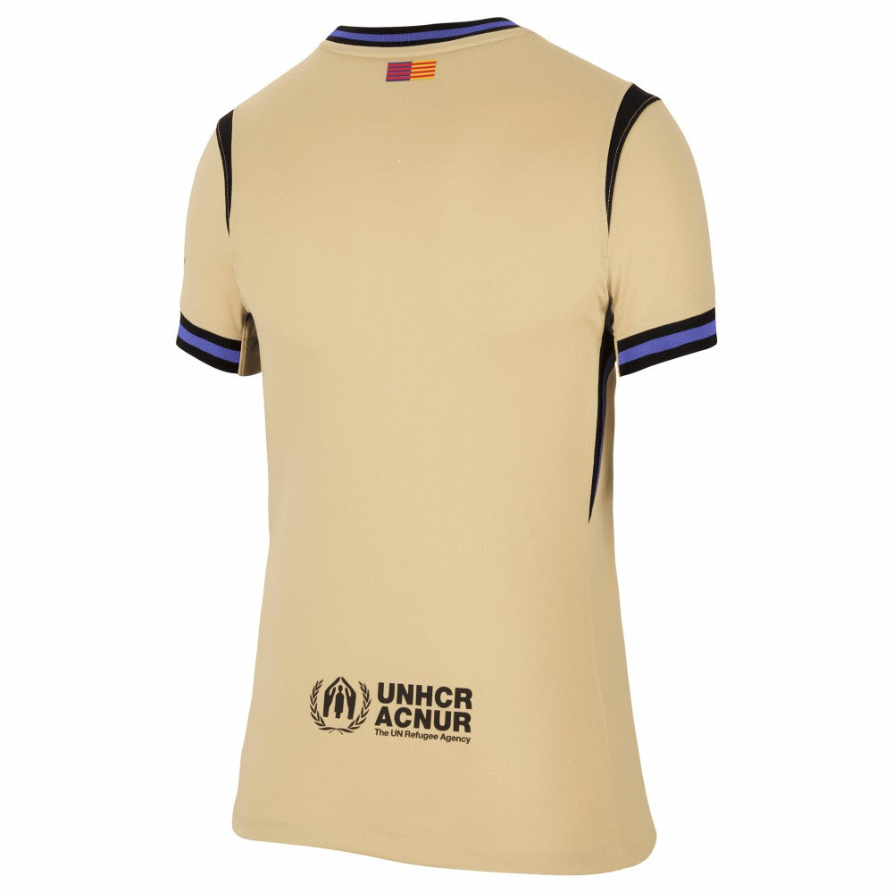 Nike - Barcelona Women's 2025/26 Away Stadium Replica Jersey - Gold