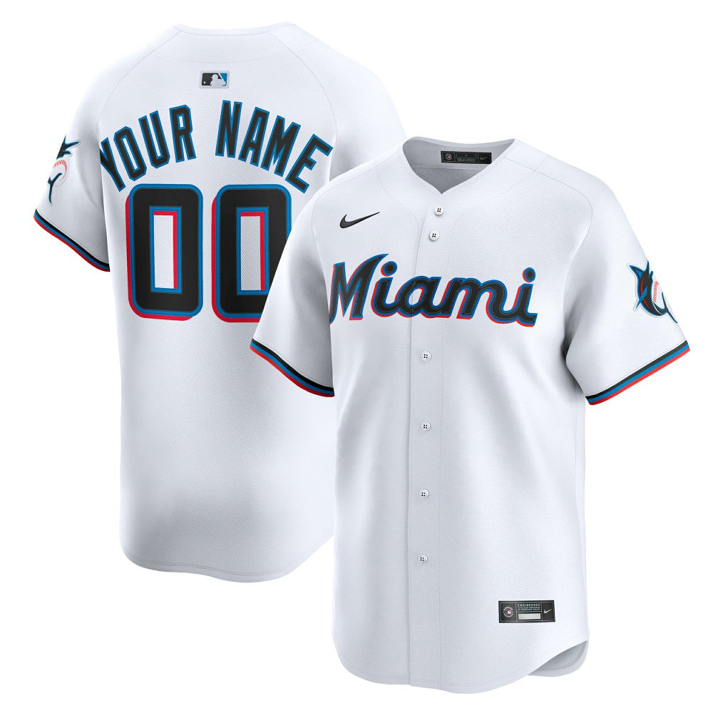 Miami Marlins Nike Youth Home Custom Limited Jersey for sale