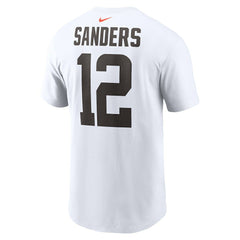 Shedeur Sanders Cleveland Browns 2025 NFL Draft Name & Number T-Shirt - White - Nike
