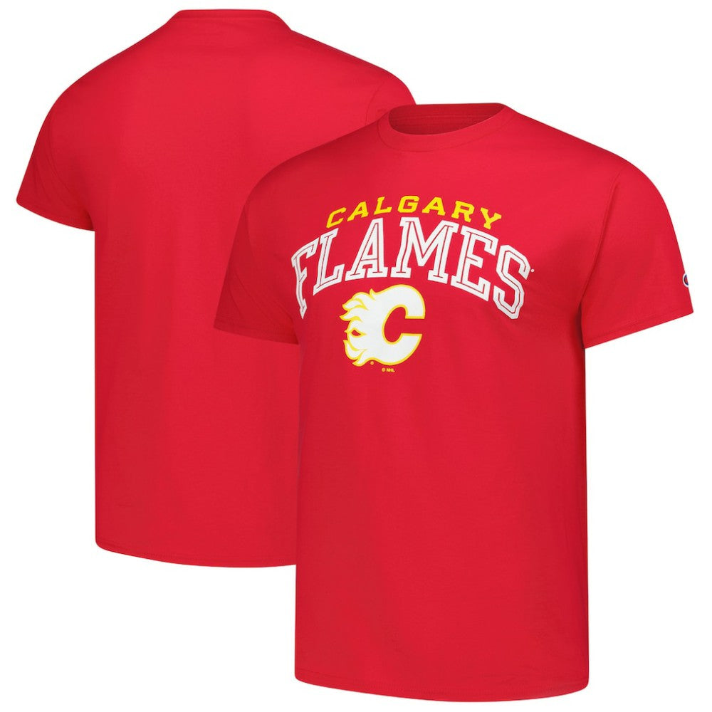 Calgary Flames Champion Primary Logo T-Shirt - Red | NHL near me
