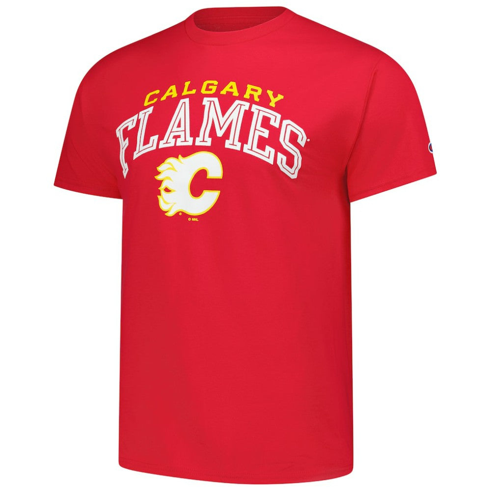 Calgary Flames Champion Primary Logo T-Shirt - Red | NHL near me