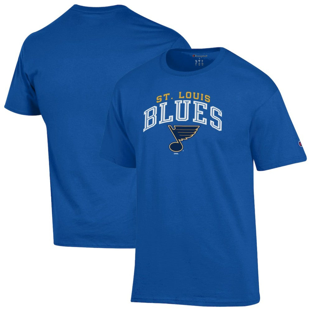 St. Louis Blues Champion Primary Logo T-Shirt - Royal | NHL Lifestyle