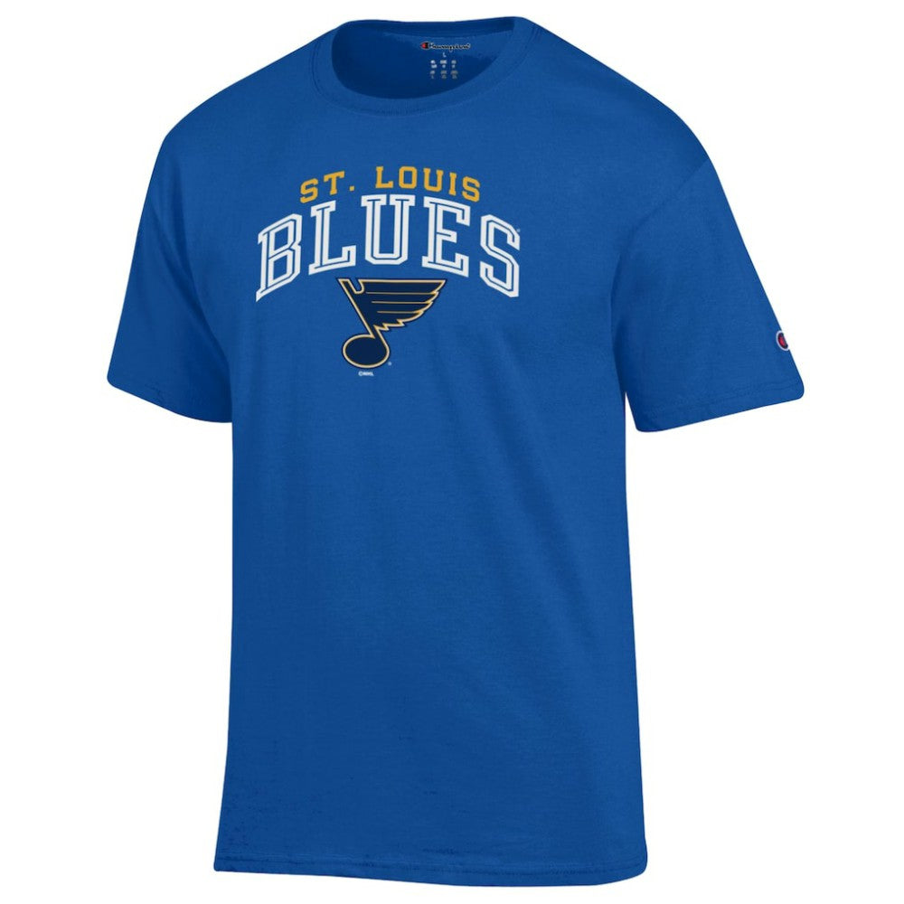 St. Louis Blues Champion Primary Logo T-Shirt - Royal | NHL Lifestyle
