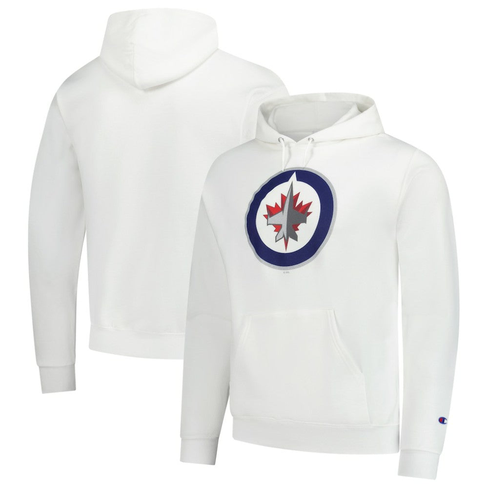 Winnipeg Jets Champion Primary Logo 1-Hit Pullover Hoodie - White | NHL sale