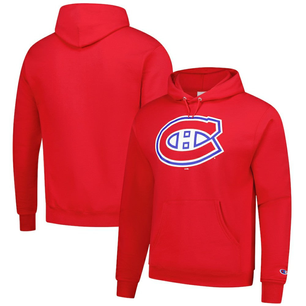 Montreal Canadiens Champion Primary Logo 1-Hit Pullover Hoodie - Red | NHL near me
