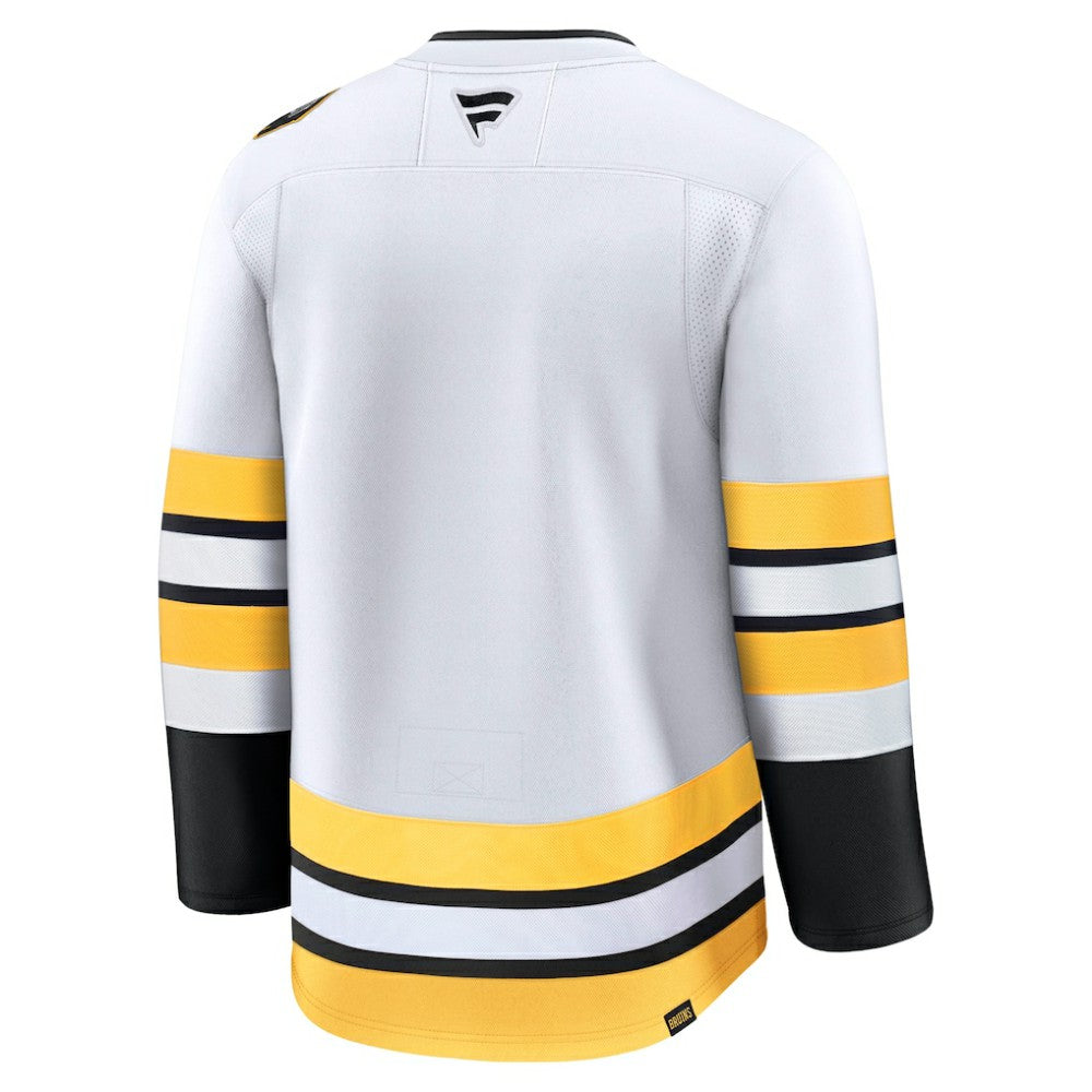 Boston Bruins Fanatics Away Premium Jersey - White | Fanatics Clearance