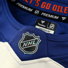 Edmonton Oilers Fanatics Alternate Premium Custom Jersey - Light Beige | Fanatics Lifestyle