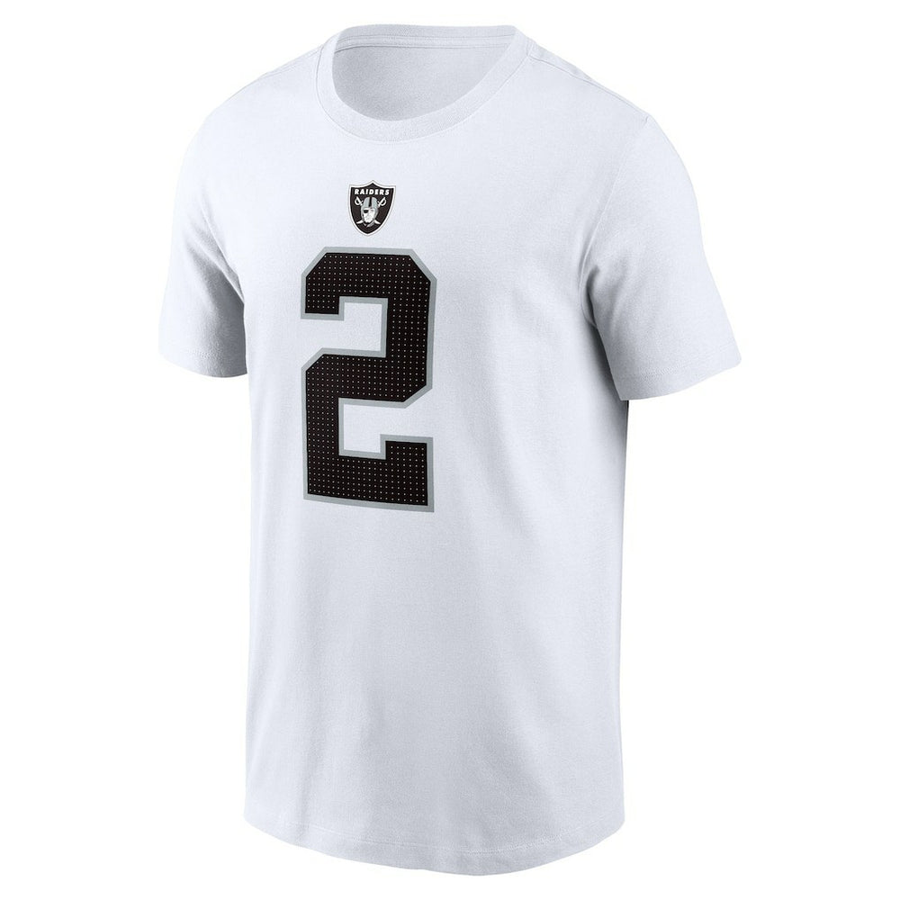 Ashton Jeanty Las Vegas Raiders Name & Number T-Shirt - White - Nike
