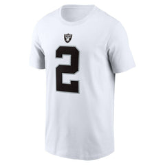 Ashton Jeanty Las Vegas Raiders Name & Number T-Shirt - White - Nike
