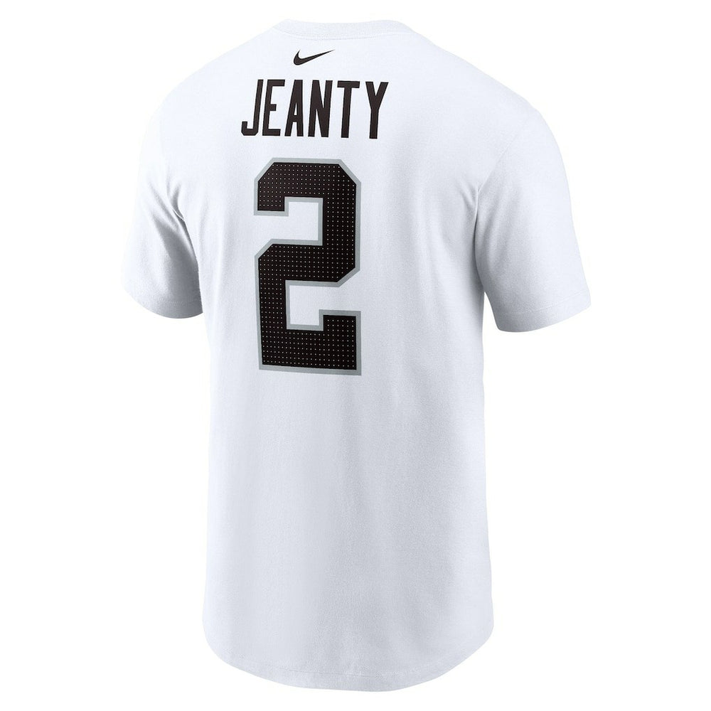 Ashton Jeanty Las Vegas Raiders Name & Number T-Shirt - White - Nike