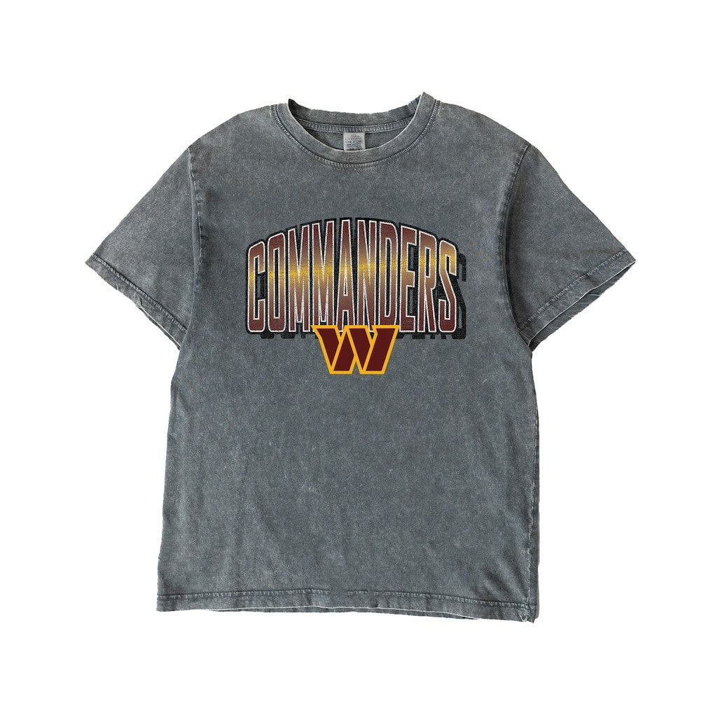 Washington Commanders Gameday Couture Women's Peak Performance Oversized Snow Wash T-Shirt - Gray - NFL