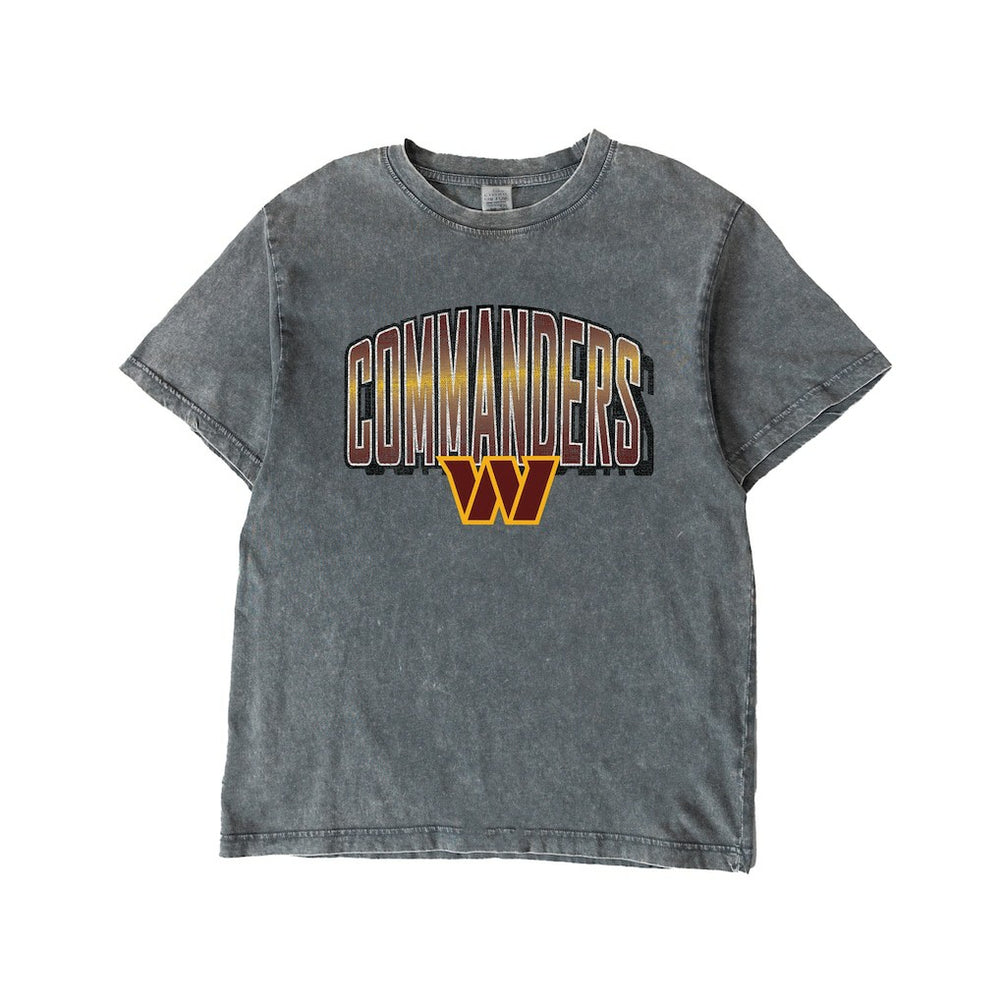 Washington Commanders Gameday Couture Women's Peak Performance Oversized Snow Wash T-Shirt - Gray - NFL