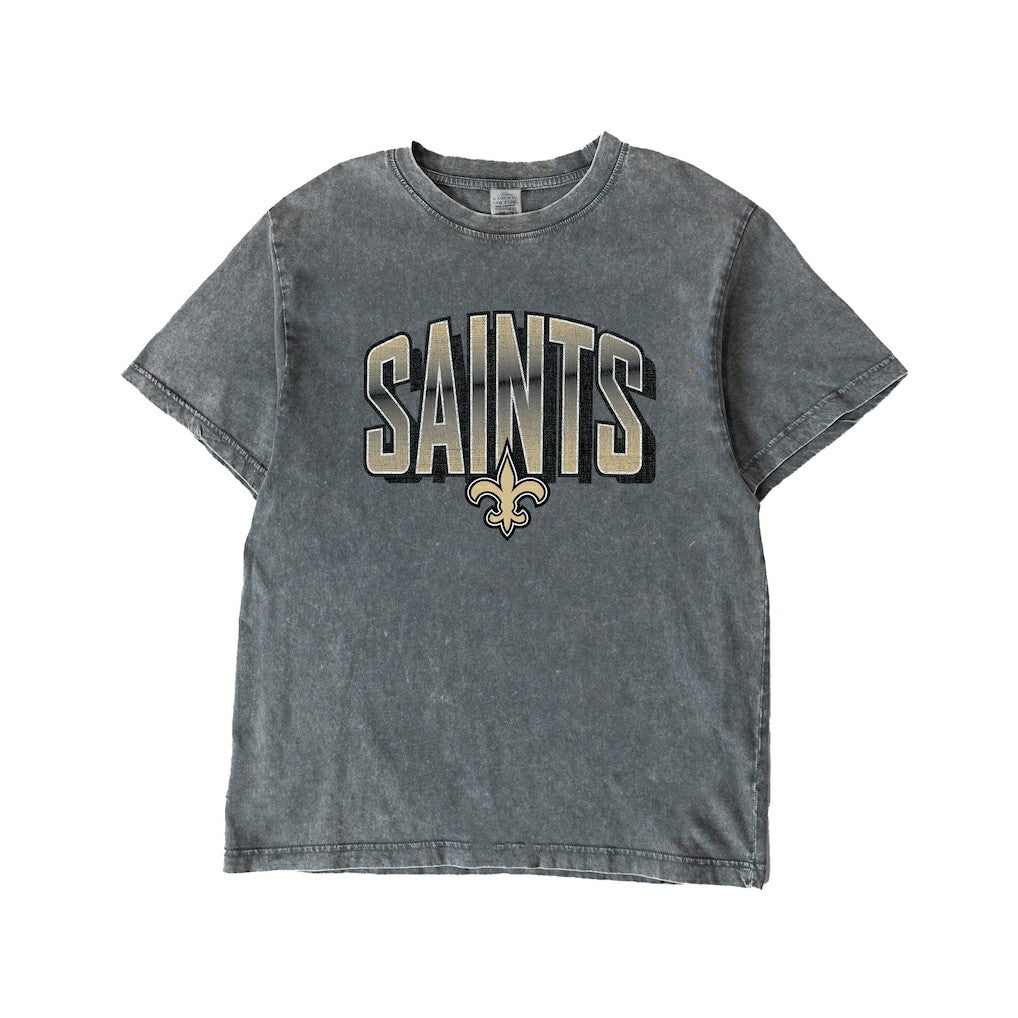 New Orleans Saints Gameday Couture Women's Peak Performance Oversized Snow Wash T-Shirt - Gray - NFL