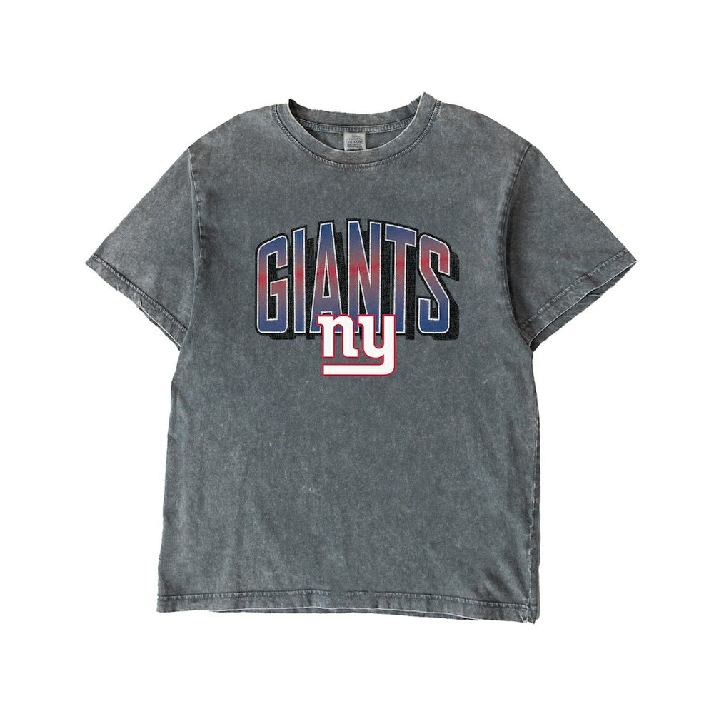 New York Giants Gameday Couture Women's Peak Performance Oversized Snow Wash T-Shirt - Gray - NFL
