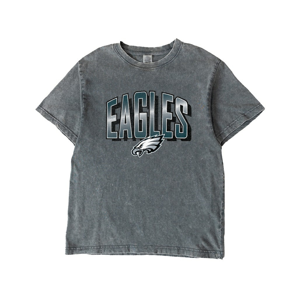 Philadelphia Eagles Gameday Couture Women's Peak Performance Oversized Snow Wash T-Shirt - Gray - NFL