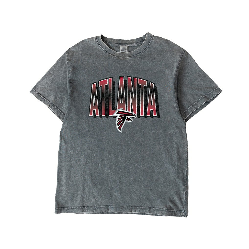 Atlanta Falcons Gameday Couture Women's Peak Performance Oversized Snow Wash T-Shirt - Gray - NFL