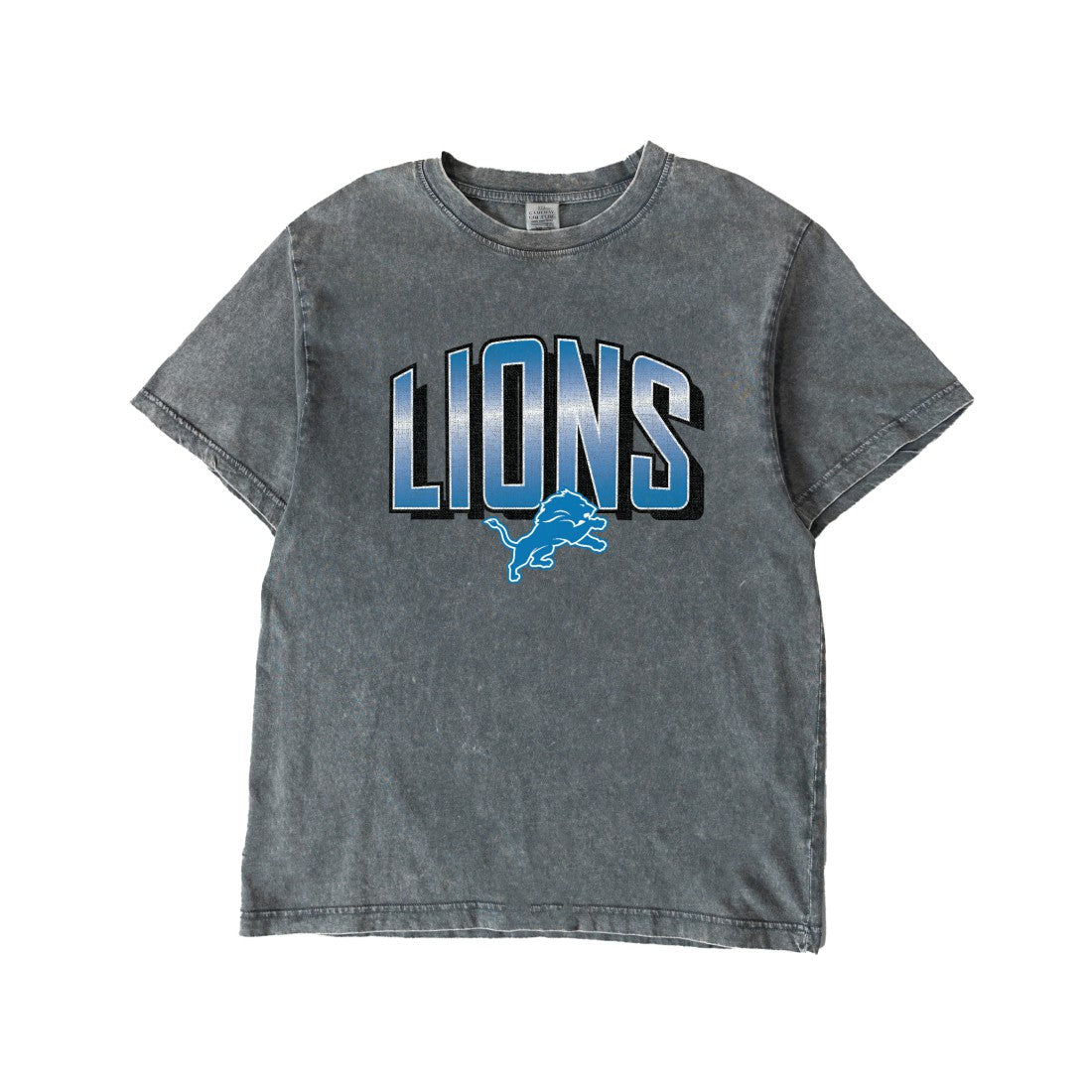 Detroit Lions Gameday Couture Women's Peak Performance Oversized Snow Wash T-Shirt - Gray - NFL