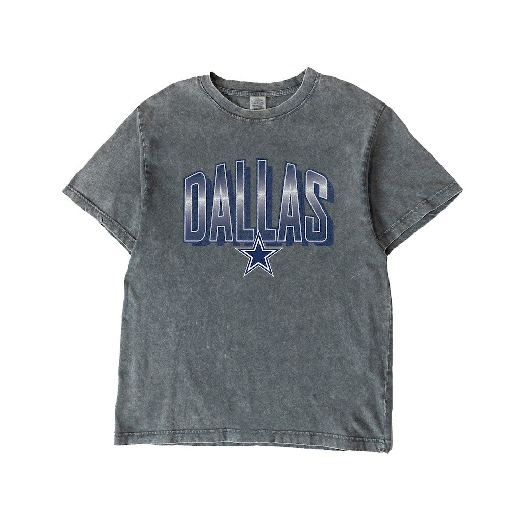 Dallas Cowboys Gameday Couture Women's Peak Performance Oversized Snow Wash T-Shirt - Gray - NFL