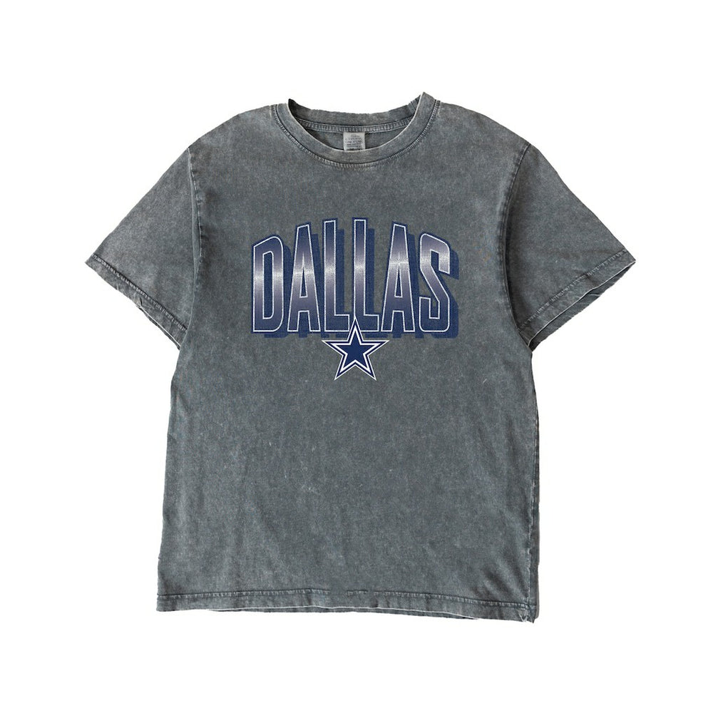 Dallas Cowboys Gameday Couture Women's Peak Performance Oversized Snow Wash T-Shirt - Gray - NFL