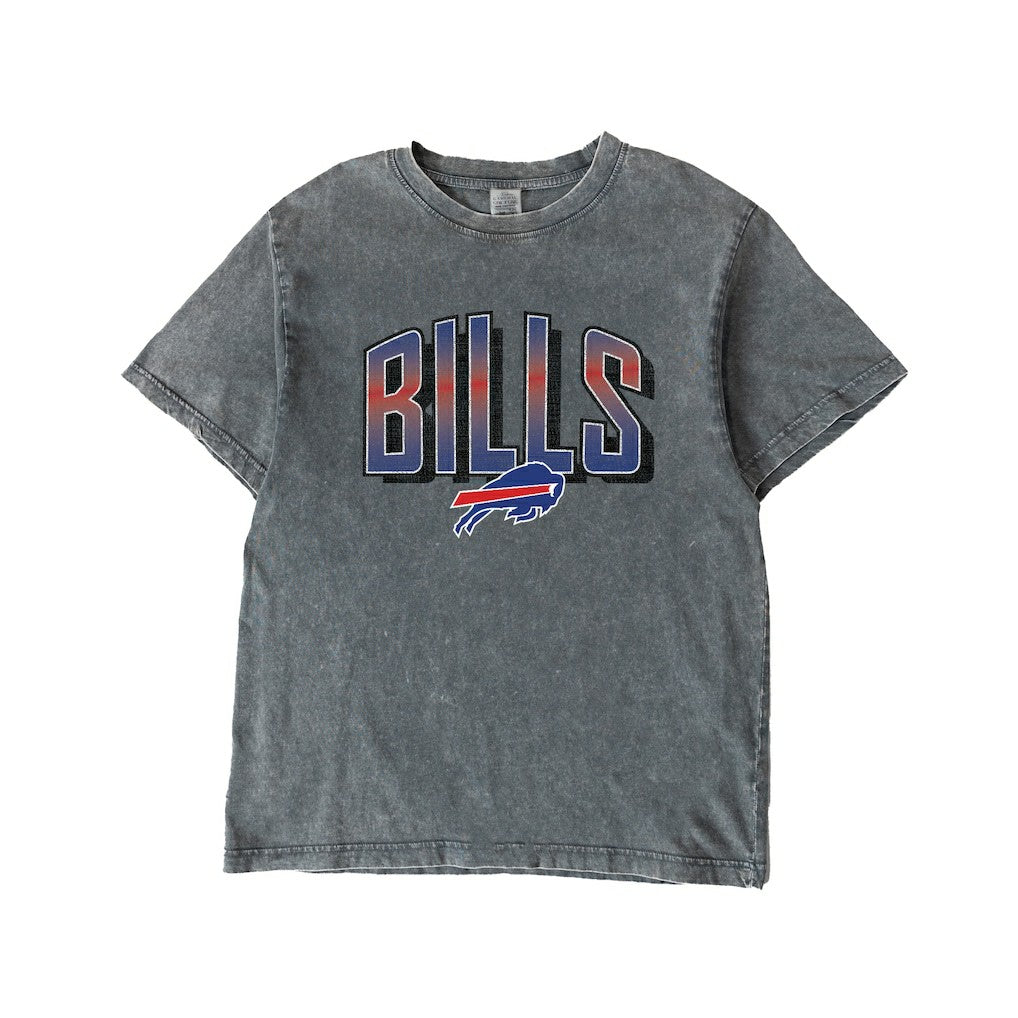 Buffalo Bills Gameday Couture Women's Peak Performance Oversized Snow Wash T-Shirt - Gray - NFL