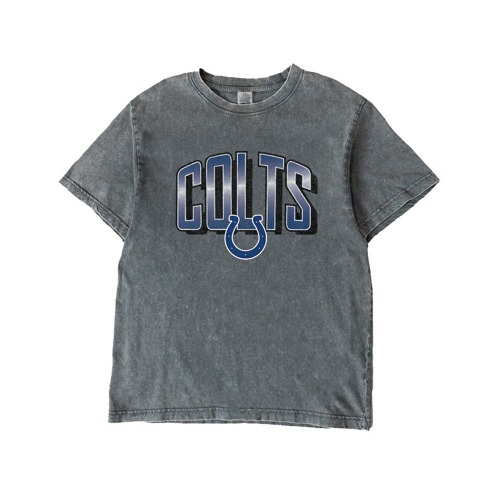Indianapolis Colts Gameday Couture Women's Peak Performance Oversized Snow Wash T-Shirt - Gray - NFL