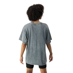 Carolina Panthers Gameday Couture Women's Peak Performance Oversized Snow Wash T-Shirt - Gray - NFL