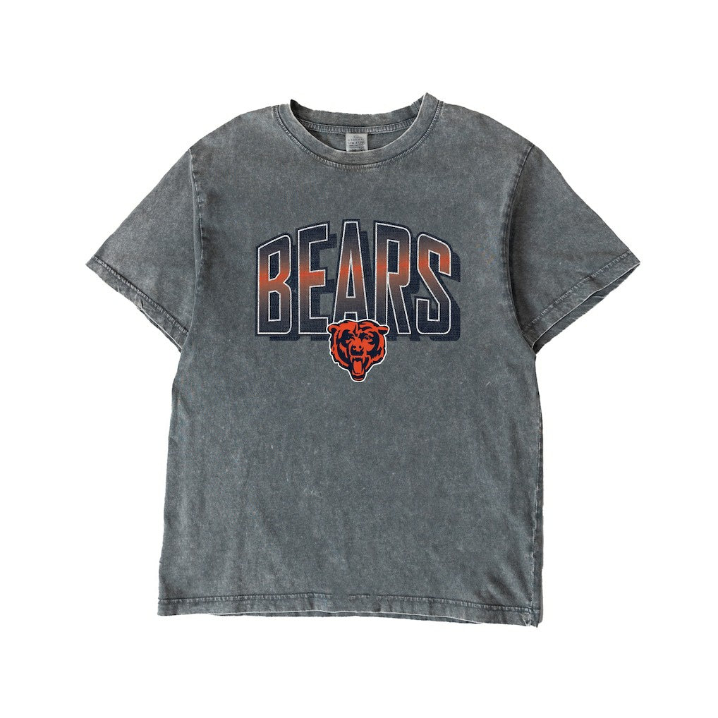 Chicago Bears Gameday Couture Women's Peak Performance Oversized Snow Wash T-Shirt - Gray - NFL