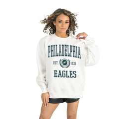 Philadelphia Eagles Gameday Couture Women's Timeless Triumph Premium Fleece Pullover Sweatshirt - White - NFL
