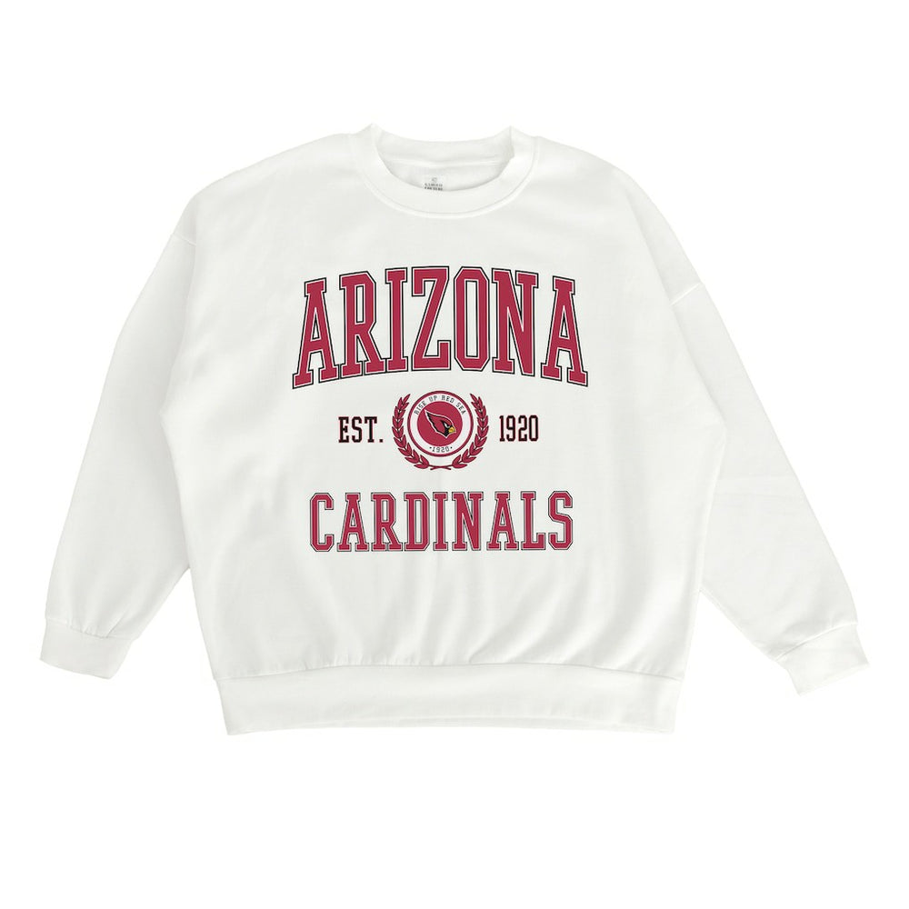 Arizona Cardinals Gameday Couture Women's Timeless Triumph Premium Fleece Pullover Sweatshirt - White - NFL