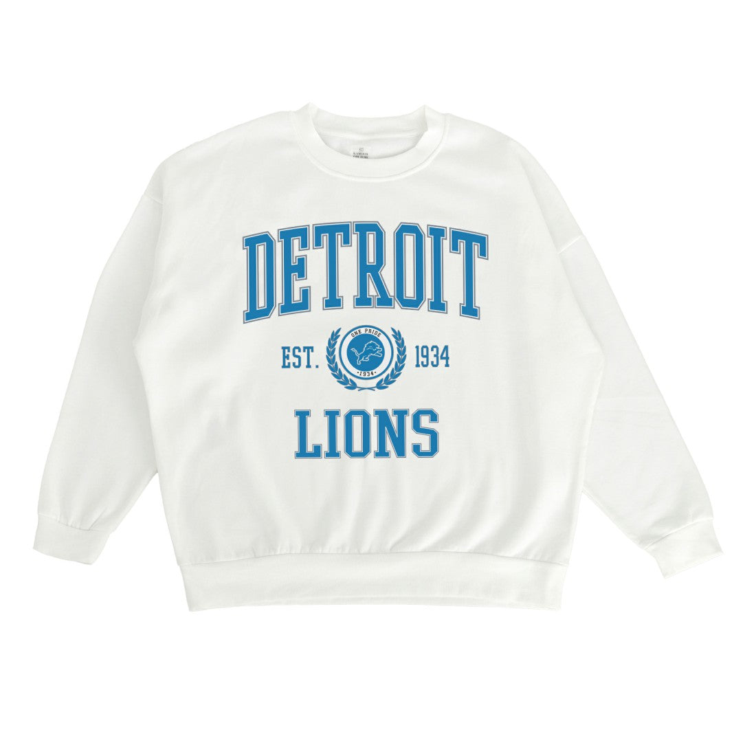 Detroit Lions Gameday Couture Women's Timeless Triumph Premium Fleece Pullover Sweatshirt - White - NFL