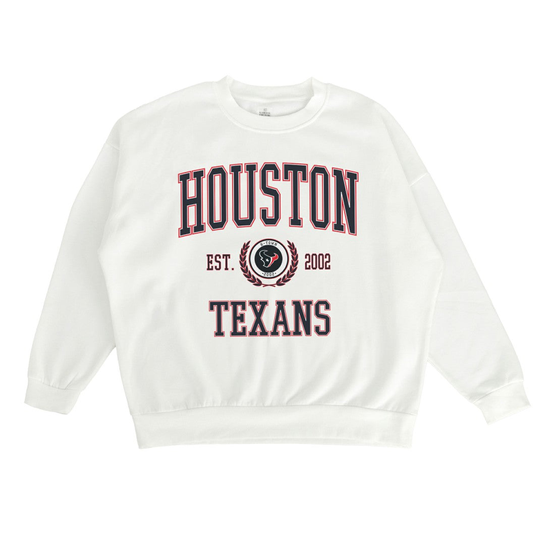 Houston Texans Gameday Couture Women's Timeless Triumph Premium Fleece Pullover Sweatshirt - White - NFL