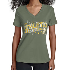 Athletics Starter Women's Fireworks Team Name V-Neck T-Shirt Outlet