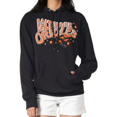 Baltimore Orioles Starter Women's Fireworks Fleece Tri-Blend Pullover Hoodie Outlet